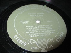 1967 THE THREE STOOGES Sing For Kids LP Vocalion VL 73823 VG-/VG- Scott Spiegel