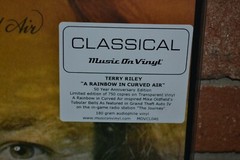 TERRY RILEY – A Rainbow In Curved Air, Limited Import 180G COLORED VINYL #’d New