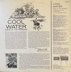 SONS OF THE PIONEERS COOL WATER RARE 1960 RCA VICTOR MONO 12” 33RPM VINYL RECORD