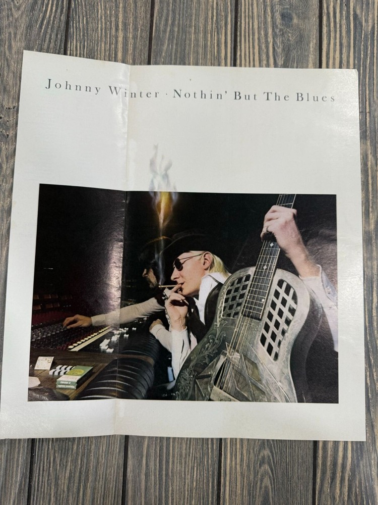Johnny Winter Nothin But The Blues Album Promo Poster 12″x12″ Blue Sky Records