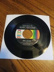(L2) Bing Crosby White Christmas God Rest Ye Merry Gentlemen 7″ 45 DECCA Record