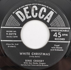 Bing Crosby – White Christmas / God Rest Ye 45 rpm 7″ Single Record Disc 2 Only