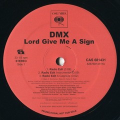 DMX Lord Give Me A Sign 2006 US 12″ Single ORIG 2000s Columbia CAS 681431 VG/VG
