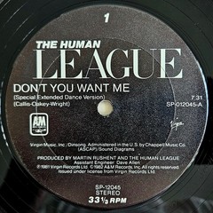 NEW WAVE / SYNTH-POP – HUMAN LEAGUE – DON’T YOU WANT ME – A&M RECORDS OG PRESS