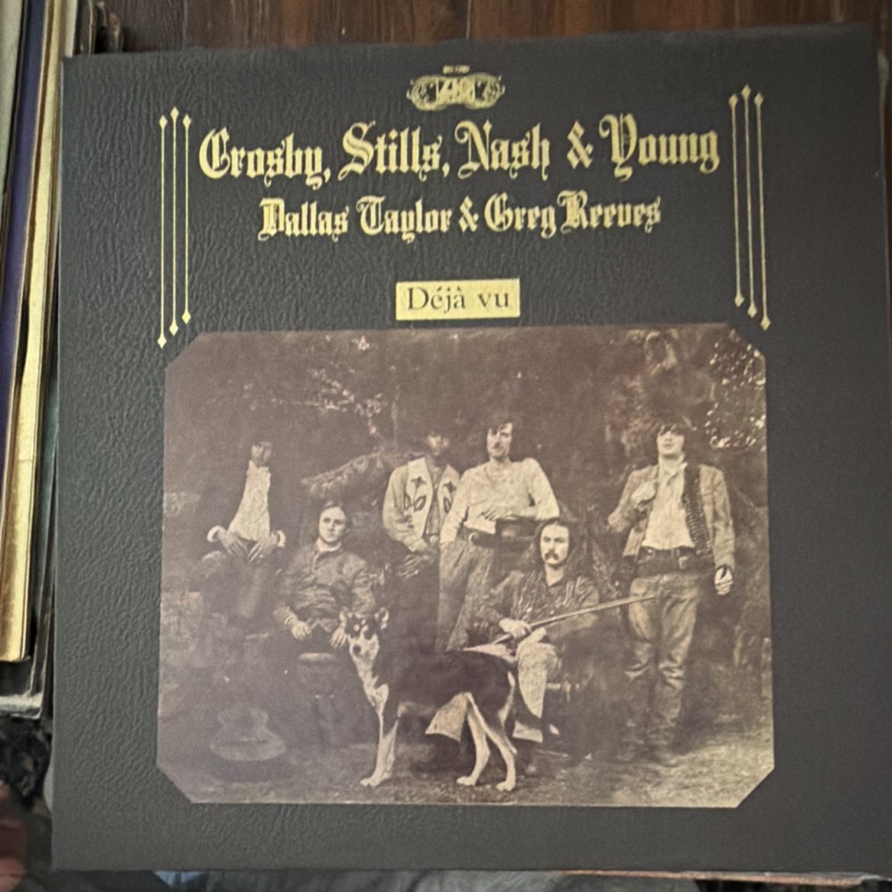 Crosby, Stills, Nash & Young Déjà vu Vinyl LP 12″ Atlantic Rock Cardboard