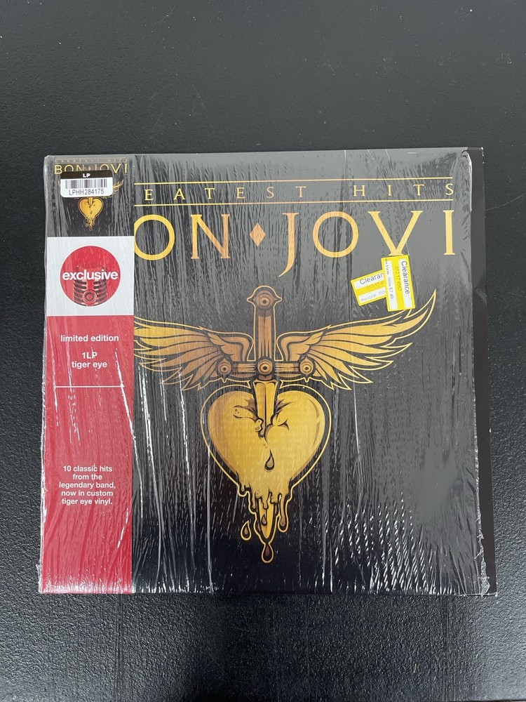Bon Jovi – Greatest Hits LE Tiger Eye Vinyl USED NOT TESTED