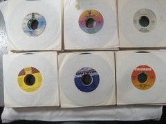 record lot 45 rpm VG+/NM- 100 vinyl w/ sleeves Pop hits 70s/80s FREE SHIP 5L