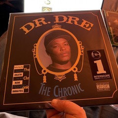 DR DRE The Chronic 2LP VG++ GREEN VINYL W/HYPE STICKER IVC EDITION/2500 SLIPMAT