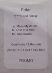 Polar – 37°C And Falling (2×12″, Album, Promo, W/Lbl) (Very Good (VG)) – 424020