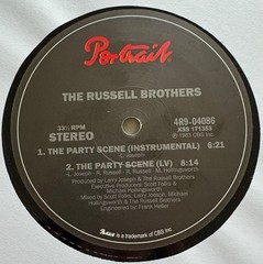 RARE ELECTRO The Russell Brothers – The Party Scene 12″ (EX) [UK Press] PORTRAIT