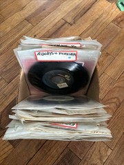 Lot of 58 Vintage 45 RPM 7″ Vinyl Records Pop Rock Soul Jazz R&B Various
