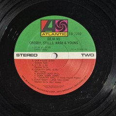 Crosby, Stills, Nash & Young – Deja Vu 1970 LP Vinyl Record, Atlantic SD 7200
