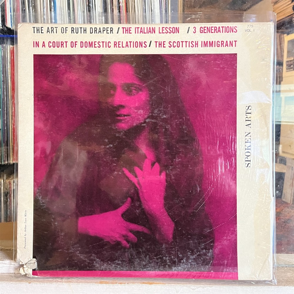 [SPOKEN WORD]~EXC LP~RUTH DRAPER~The Art Of~VOL. 1~Italian Lesson~3 Generations~