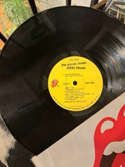 ORIGINAL 1971 ANDY WARHOL COVER THE ROLLING STONES STICKY FINGERS VINYL LP EX