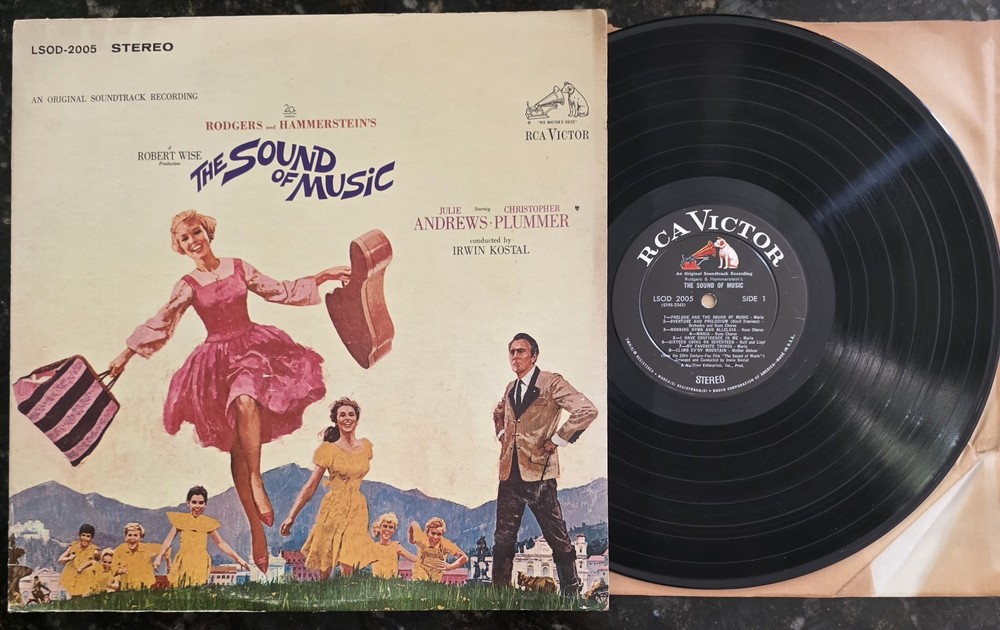 The Sound of Music 1965 RCA LSOD-2005 Booklet Julie Andrews Vinyl LP Vintage Rec