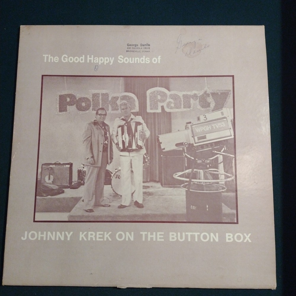 The Good Happy Sounds Of Johnny Krek On The Button Box (Vinyl LP) G&C Record Co.