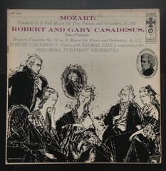 Wolfgang Amadeus Mozart : Robert Casadesus And Gaby Casadesus, George Szell, Col