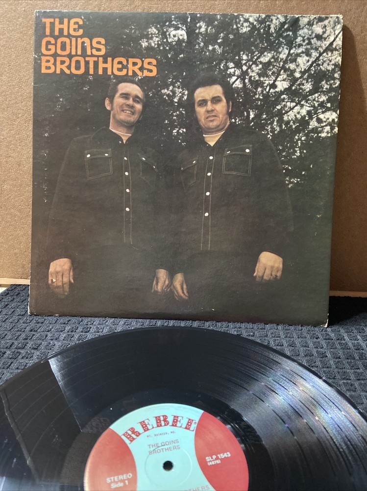 THE GOINS BROTHERS / SELF TITLED REBEL RECORDS VINYL LP 139-40W/ 1975 EX