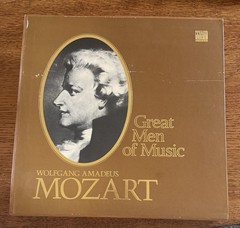 WOLFGANG AMADEUS MOZART Great Men of Music Vinyl Box Set 4 LP with Booklet