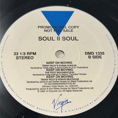 12”~SOUL II SOUL~ KEEP ON MOVING~ PROMO~ DMD 1335 ~ Vinyl 1989 NM-
