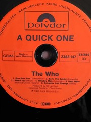 **RARE German 🇩🇪 Pressing** The Who “A Quick One”(1981) Polydor Records *Ex*