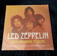Led Zeppelin The Scandinavia Sessions Vinyl Orange & Black Splatter Numbered