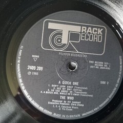 The Who – The Who Sell Out / A Quick One – Track Record Double LP Pop Rock