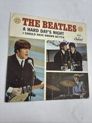 BEATLES: A HARD DAY’S NIGHT / I SHOULD HAVE KNOWN BETTER; 1964 Picture Sleeve 45