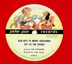 Dick Edwards – Frosty The Snowman 7″ Record 1950 Peter Pan Christmas 78 RPM