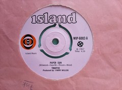 TRAFFIC : PAPER SUN (PINK ISLAND WIP-6002) UK 1967. EX