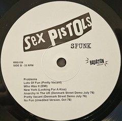 Sex Pistols – Spunk The Demos 1976-1977 | Radiation Reissues LP