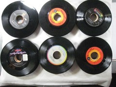 record lot 45 rpm VG+/NM- 125 vinyl NO sleeves pop hits 70s/80s FREE SHIP 5Q