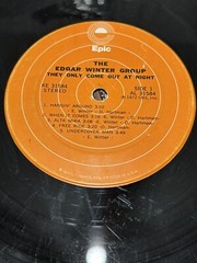 The Edgar Winter Group They Only Come Out At Night Epic PE 31584 W/W