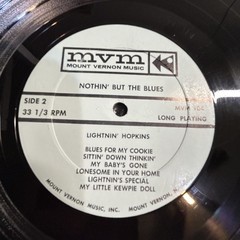 LIGHTNIN’ HOPKINS ~ NOTHIN’ BUT THE BLUES LP ~ MVM 104 ~ EVIL HEARTED WOMAN!!!