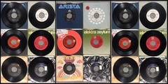 17pc Lot VINTAGE 45rpm VINYL 7″ RECORDS / 1970s & 1980s SINGLES ELECTRONIC ONLY