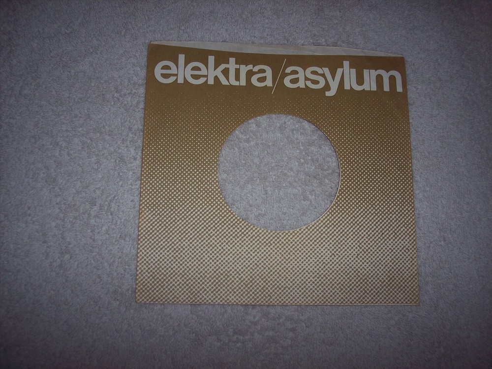 ELEKTRA/ASYLUM RECORDS 7 INCH 45 RPM ORIGINAL SLEEVE ONLY *NO SPLITS #380