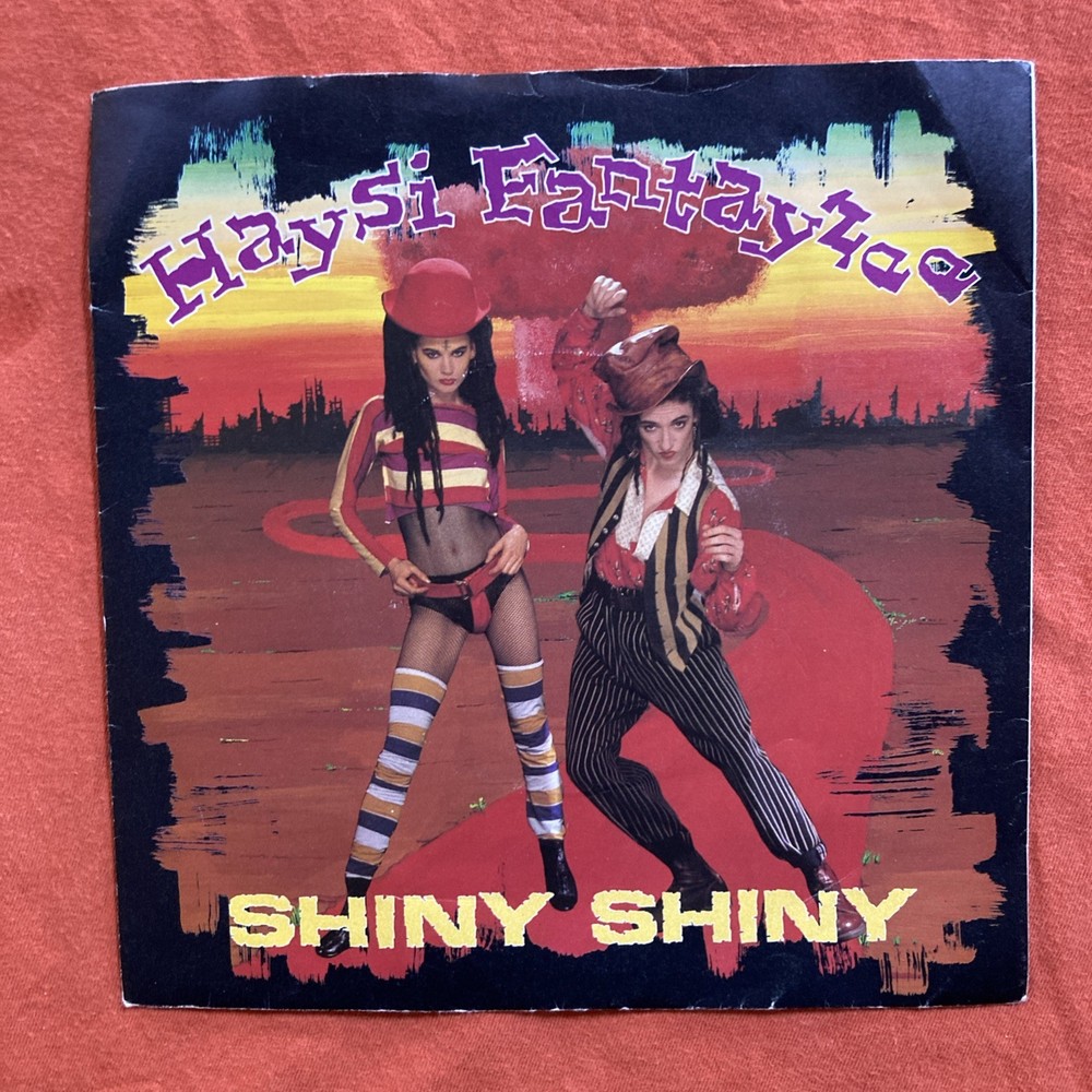 Haysi Fantayzee Shiny Shiny 7″ Vinyl Record VG+/EX Playtested Jukebox Ready