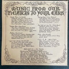 Cassidy – Music From Our Hearts To Your Ears LP country psych private 1977 VG/VG