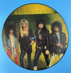 Cinderella: Night Songs 1987 Mercury Records Picture Disc Vinyl LP Hype Sticker