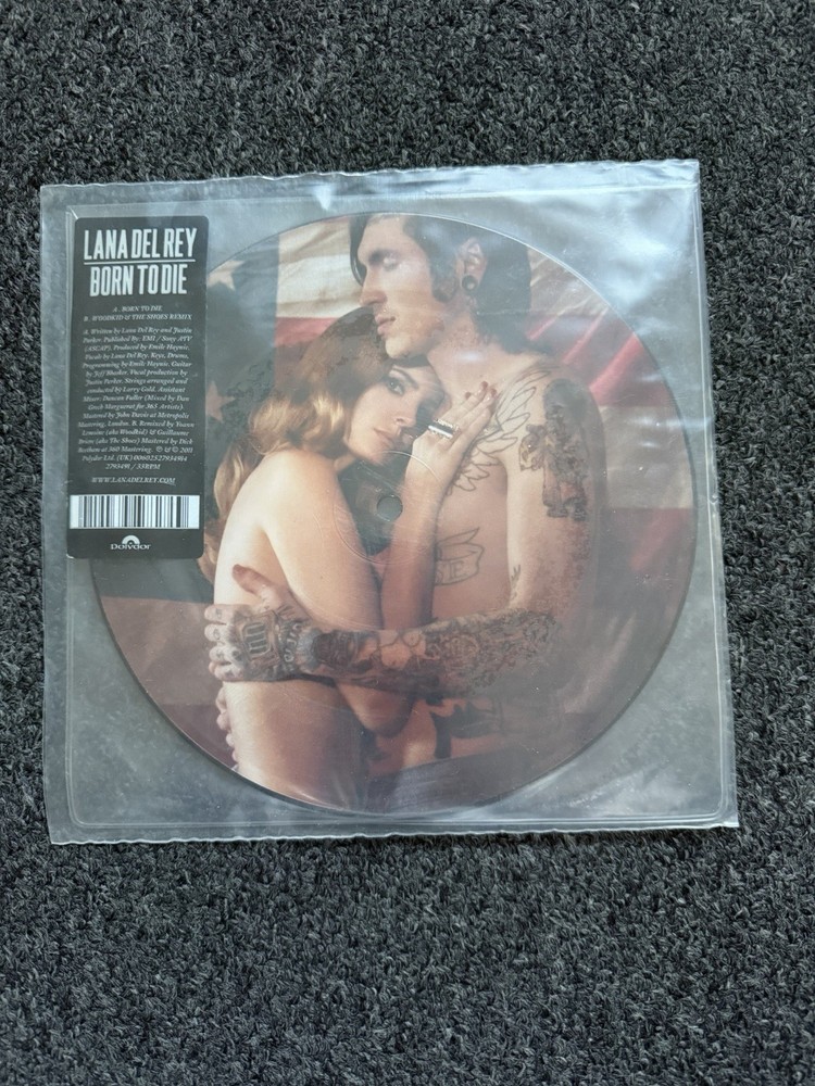 Lana Del Rey Born To Die UK 7″ vinyl picture disc single