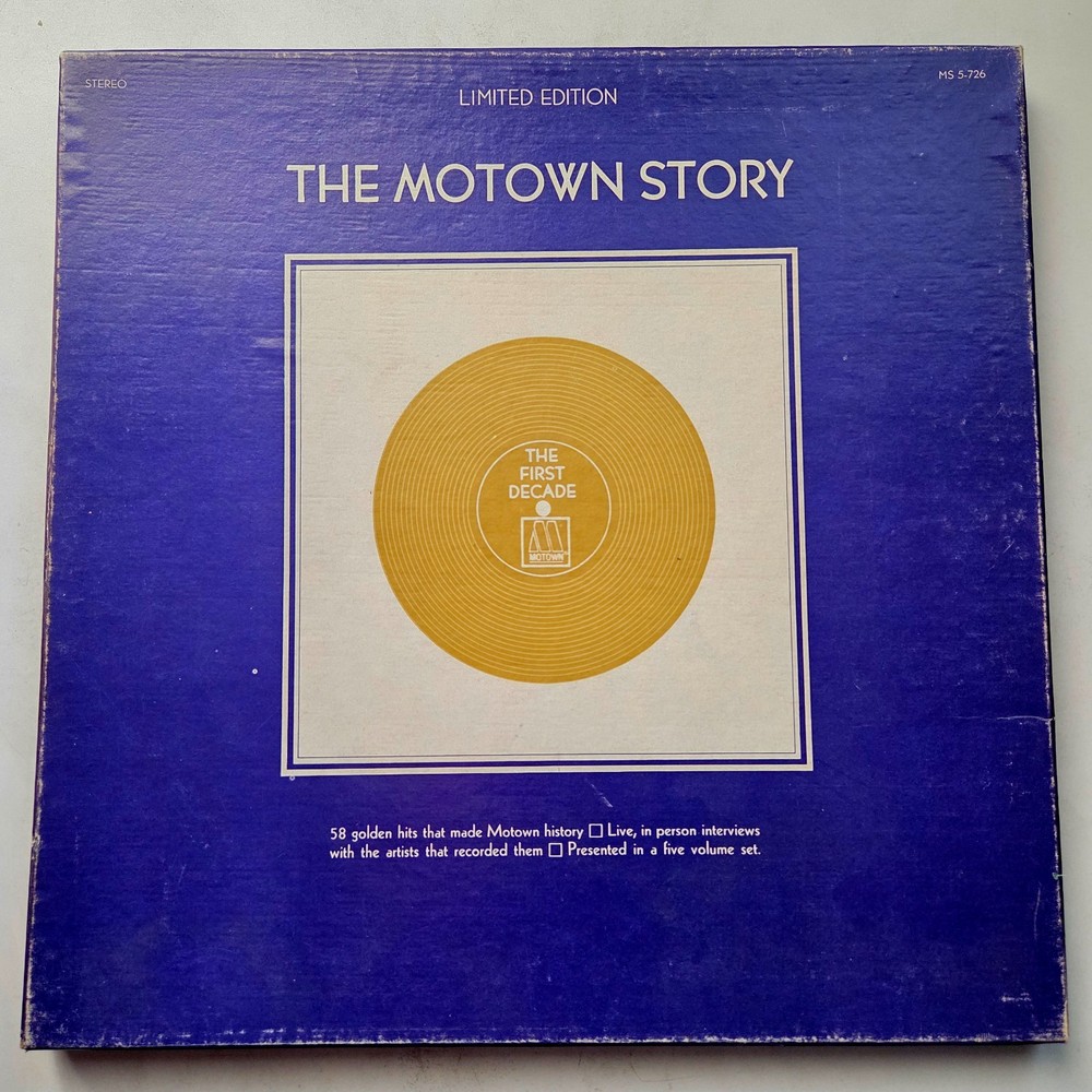 The Motown Story Limited Edition 5LP Vinyl Box Set Motown MS5-726 First Decade