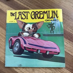 Lot of 5: Gremlin Adventures Read-Along Storybooks with Records 45 RPM 1984 READ