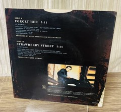 FORGET HER / STRAWBERRY by Jeff Buckley SCARCE Blue Vinyl 7″ single! NEAR MINT!