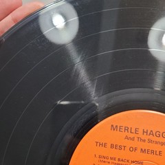 The Best of Merle Haggard LP Capitol 1972 VG+ Vinyl Orange Label Reissue Unipac