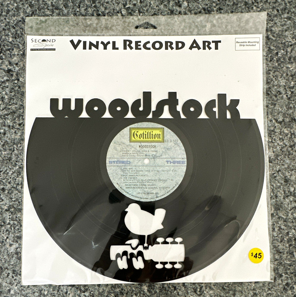 Woodstock Cotillion SD 3-500 Vinyl Record Stereo Black w/ Plastic Slipcover