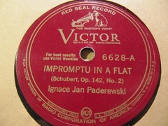 Alternate TAKE 1926 PADEREWSKI CHOPIN ETUDE E Maj SCHUBERT IMPROMPTU Piano 6628