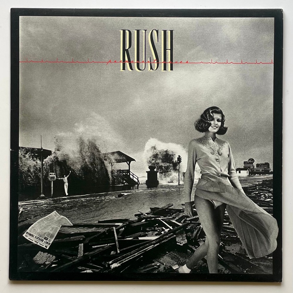 NEAR MINT Vtg ORIGINAL 1979 RUSH Album PERMANENT WAVES Record 1ST PRESS Lp VINYL