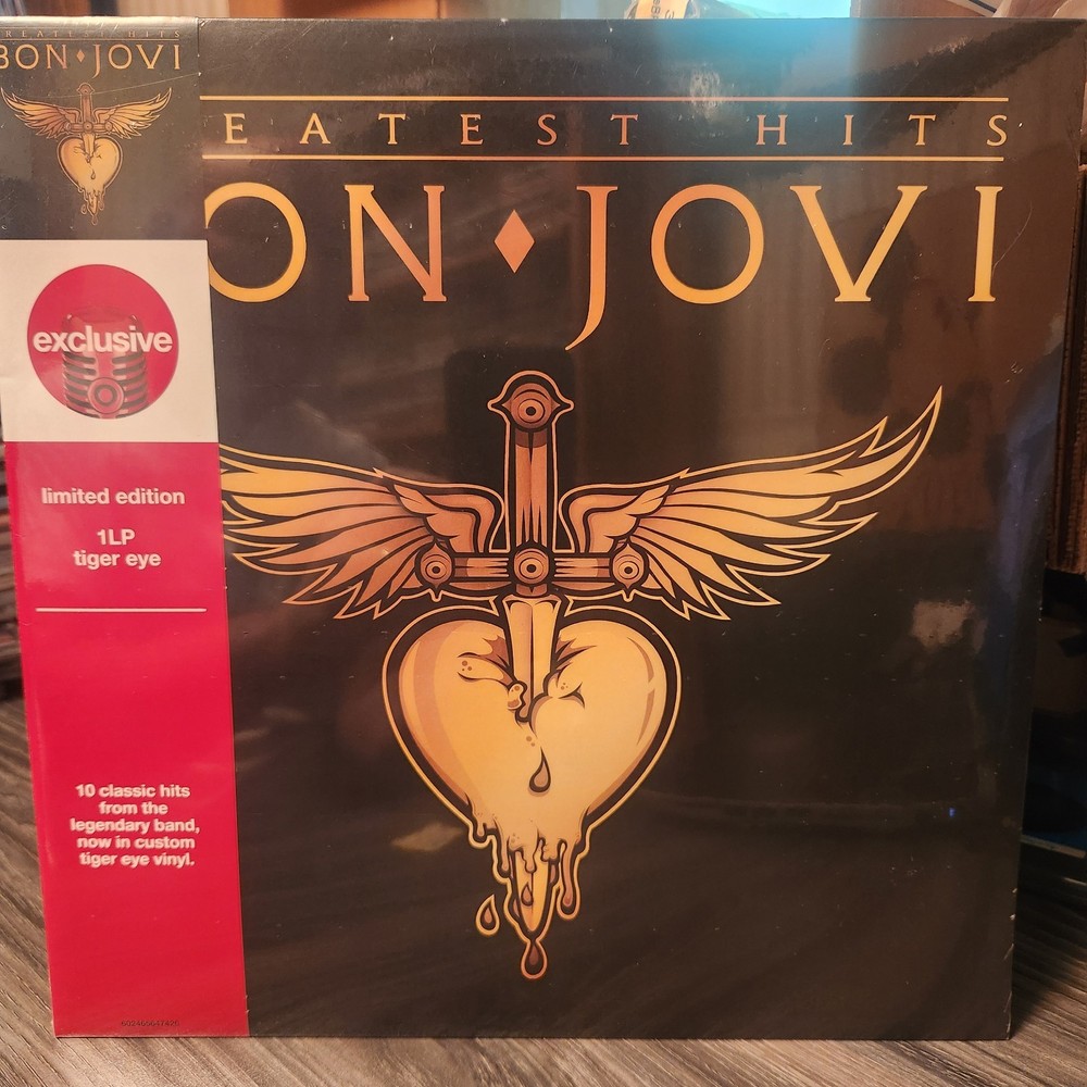Bon Jovi “Greatest Hits” Limited Edition Tiger Eye LP/Vinyl Compilation New