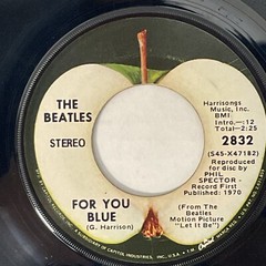 The Beatles Long And Winding Road For You Blue Apple 2832 Rock 45rpm 1970