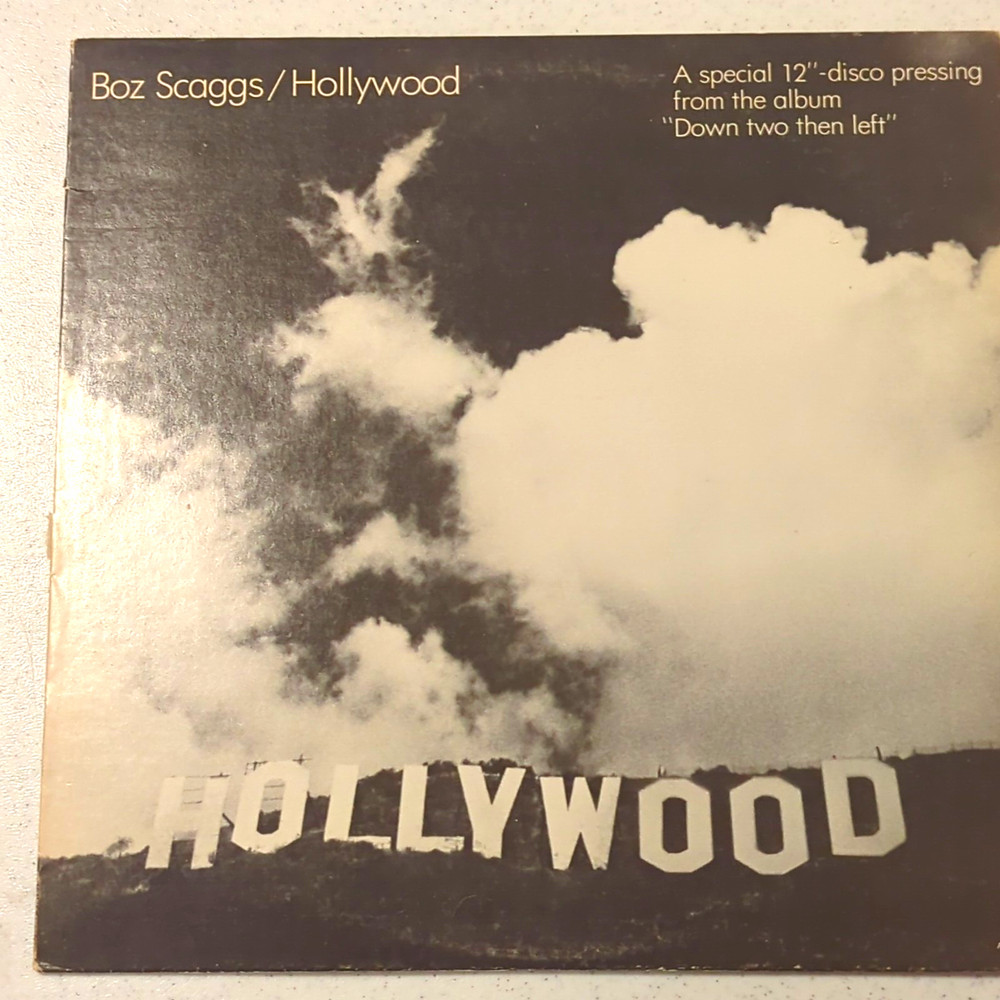Boz Scaggs Hollywood 12″ Vinyl Single 33 RPM Columbia 1977 Promo White AS 426